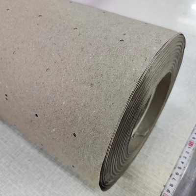 Smooth 80gsm Brown Perforated Kraft Paper Uncoated Yellow Paper Roll