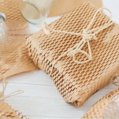Eco-Friendly Brown Honeycomb Wrap Paper Packaging Bag Wrap Paper