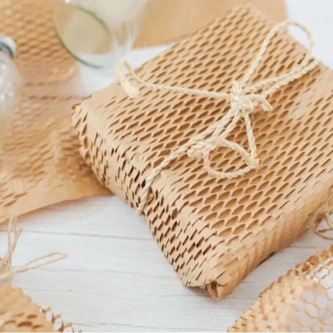 Eco-Friendly Brown Honeycomb Wrap Paper Packaging Bag Wrap Paper